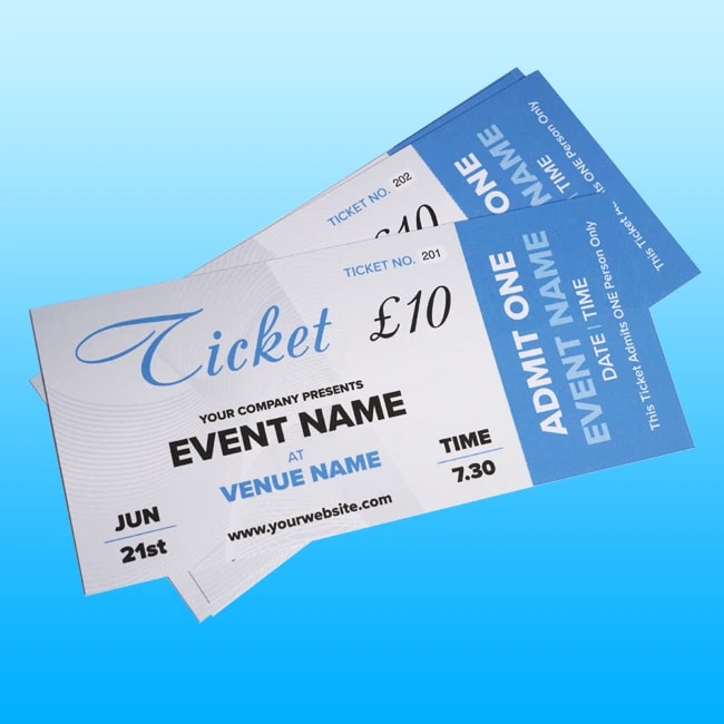 Tickets Printing Liverpool